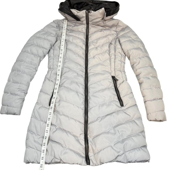 Nanette Lepore Puffer Coat - Women's XS - White/Black - Picture 9 of 10